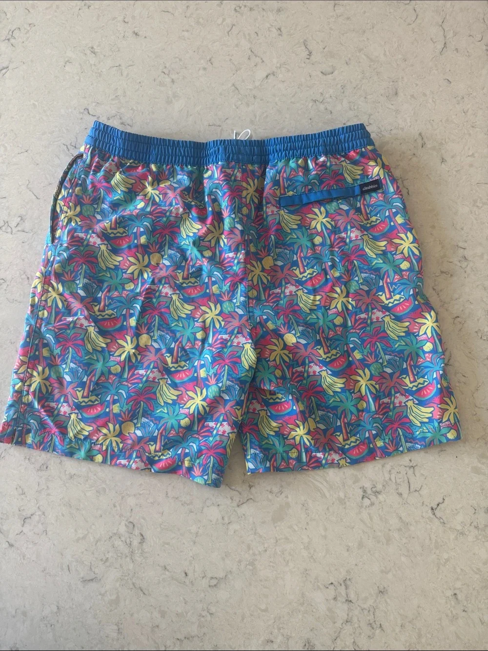 Chubbies Youth XL 18-20 Tropical Floral Swim Trunks - Blue Multicolor
